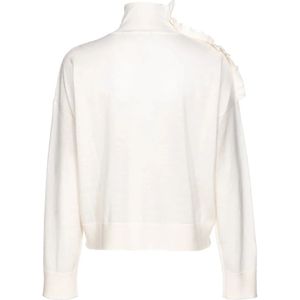 Pinko, Truien, Dames, Wit, 2Xs, Wol, Witte Crisopa Trui