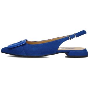 Notre-v, Schoenen, Dames, Blauw, 38 EU, Suède, Blauwe Slingback Elegante Stijl Schoenen