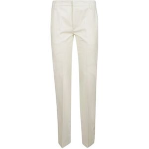 Dondup, Skinny Bootcut Chino Broeken Wit, Dames, Maat:W28