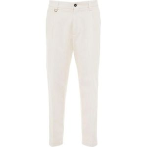 Paolo Pecora, Broek B127 T001 22 Wit, Heren, Maat:2XL