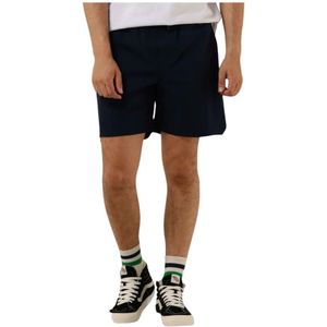 Woodbird, Korte broeken, Heren, Blauw, S, Polyester, Haiden Tech Shorts Heren Donkerblauw