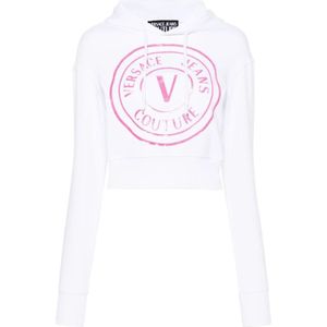 Versace Jeans Couture, Sweatshirts Wit, Dames, Maat:XS