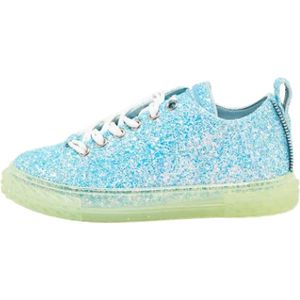 Giuseppe Zanotti Pre-owned, Pre-owned, Dames, Blauw, 38 EU, Pre-owned Fabric sneakers