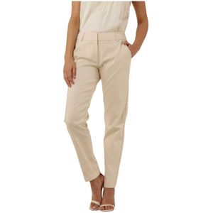 Summum Woman, Broeken, Dames, Beige, XL, Klassieke Stretchbroek in Off-White