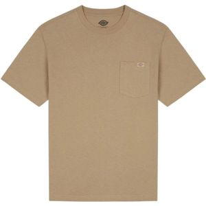 Dickies, Tops, Heren, Beige, S, Katoen, T-Shirt en Polo