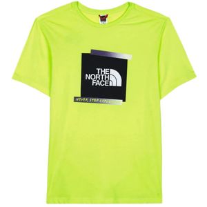 The North Face, Tops, Heren, Geel, XL, Katoen, Redbox Klassiek T-Shirt