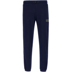 Emporio Armani Ea7, Broeken, Heren, Blauw, S, Blauwe Broek voor Heren