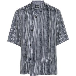 Giorgio Armani, Overhemden, Heren, Veelkleurig, S, Satijn, Short Sleeve Shirts