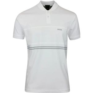 Hugo Boss, Tops, Heren, Wit, XS, Klassieke Polo Shirt voor Mannen