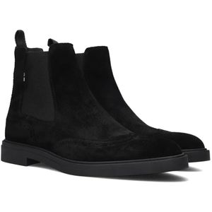 Hugo Boss, Schoenen, Heren, Zwart, 46 EU, Denim, Klassieke Chelsea Boots Calev_cheb