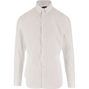 Giorgio Armani, Overhemden, Heren, Wit, XL, Katoen, Shirts