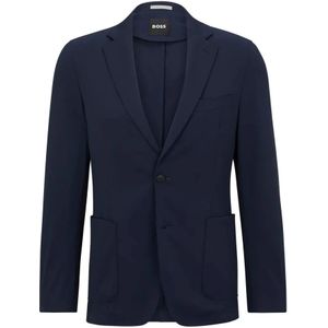 Hugo Boss, Elegante Klassieke Blazer met Knoopsluiting Blauw, Heren, Maat:XL