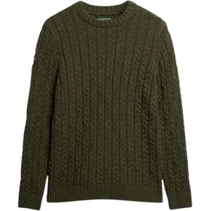 Superdry, Truien, Heren, Groen, S, Vintage Groene Sweaters