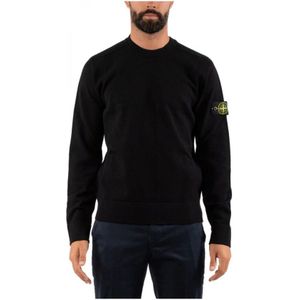 Stone Island, Truien, Heren, Zwart, M, Stijlvol Herenoverhemd