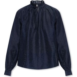 Samsøe Samsøe, Blouses & Shirts, Dames, Blauw, S, Karookhi top