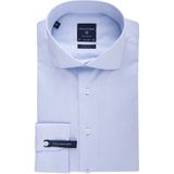 Profuomo, Blauw overhemd met lange mouwen Blauw, Heren, Maat:5XL