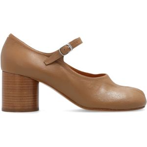 Maison Margiela, Leren pumps Beige, Dames, Maat:39 EU