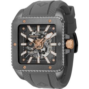 Invicta Watches, Accessoires, Heren, Grijs, ONE Size, Cuadro 44005 Mechanisch Herenhorloge - 45mm