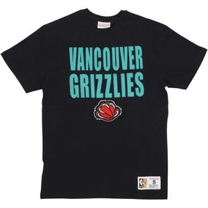 Mitchell & Ness, Tops, Heren, Zwart, L, Katoen, Vancouver Grizzlies NBA Tee