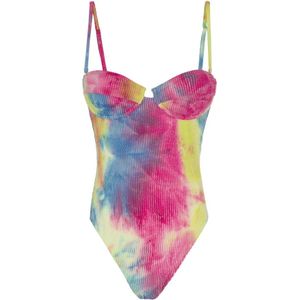 F**k, Badkleding, Dames, Veelkleurig, L, Polyester, Monokini Everglow