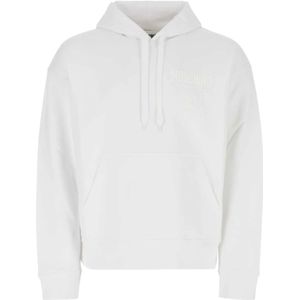 Moschino, Sweatshirts & Hoodies, Heren, Wit, XL, Comfortabele en stijlvolle hoodie