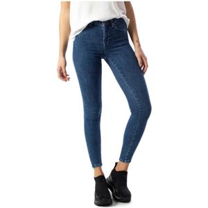 ONLY Push-up Skinny Jeans ONLPOWER Dark Blue Denim