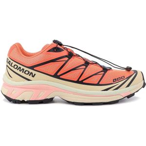 Salomon, Schoenen, Heren, Oranje, 42 1/2 EU, Iconische synthetische stoffen sneakers met Quicklace