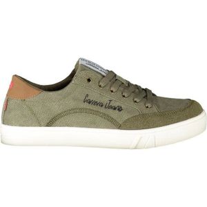 Carrera, Schoenen, Heren, Groen, 42 EU, Polyester, Groene Polyester Sneaker met Veters