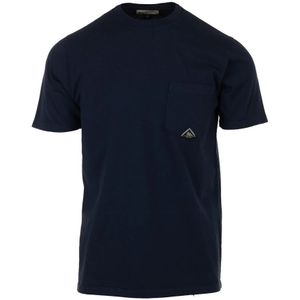 Roy Roger's, Blauw T-shirt Zak Polos Blauw, Heren, Maat:2XL
