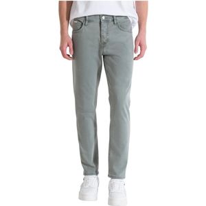 Antony Morato, Denim Broek Sage Green Groen, Heren, Maat:W28