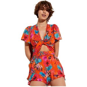 Desigual, Jumpsuits Oranje, Dames, Maat:L