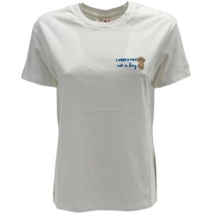 MC2 Saint Barth, Tops, Dames, Wit, M, T-Shirts