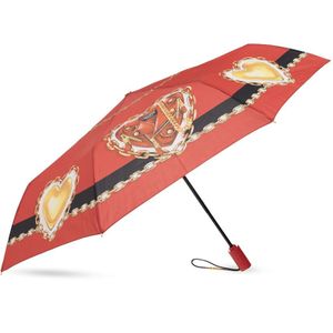 Moschino, Accessoires, unisex, Rood, ONE Size, Paraplu met logo