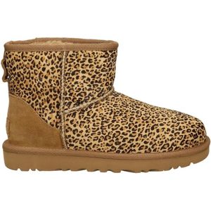 Ugg, Schoenen, Dames, Bruin, 37 EU, Wol, Ultra Mini Speckles Bootie in Chestnut