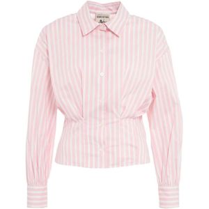 Semicouture, Blouses & Shirts, Dames, Roze, M, Rose Ss 24 Dameskleding Shirt