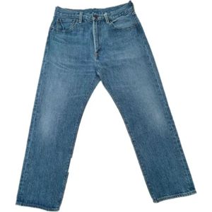 Levi's, Jeans, Heren, Blauw, W33, Katoen, Crop Jeans voor een stijlvolle look