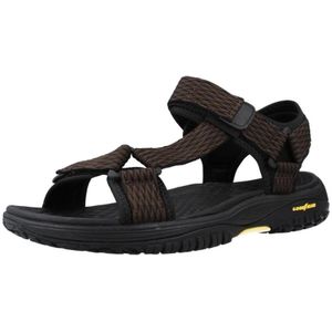 Skechers, Schoenen, Heren, Bruin, 40 EU, Stijlvolle Platte Sandalen - Rip Tide