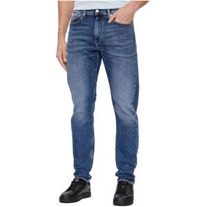 Calvin Klein, Jeans, Heren, Blauw, W38, Denim, Slim Jeans in Medium Denim