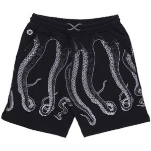 Octopus, Korte broeken, Heren, Zwart, L, Casual shorts