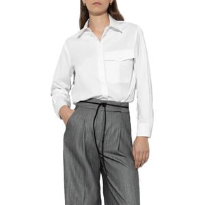 Luisa Cerano, Blouses & Shirts, Dames, Wit, L, Katoen, Gabardine Stretch Shirt