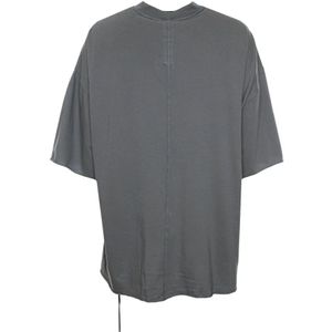 Rick Owens, Tops, Heren, Grijs, ONE Size, Oversized T-shirt met voorprint