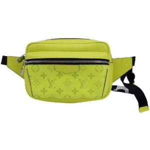 Louis Vuitton Vintage, Pre-owned, Dames, Geel, ONE Size, Leer, Pre-owned Leather crossbody-bags