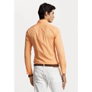 Polo Ralph Lauren, Overhemden, Heren, Oranje, L, Katoen, Slim Fit Katoenen Shirt Featherweight