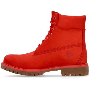 Timberland, Schoenen, Heren, Rood, 42 EU, Leer, Rode Nubuck Premium Laars