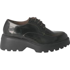 Wonders, Schoenen, Dames, Groen, 39 EU, Leer, Laced Schoenen