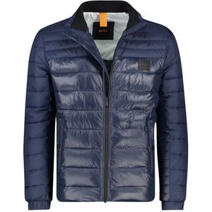 Hugo Boss, Donkerblauwe Tussenjas met Rits Blauw, Heren, Maat:S