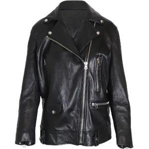 Acne Studios Pre-owned, Pre-owned, Dames, Zwart, S, Leer, Pre-owned Leather outerwear