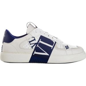 Valentino, Witte Leren Vl 7N Sneakers Wit, Heren, Maat:42 EU