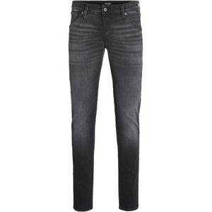 Jack & Jones, Jeans, Heren, Zwart, W31 L30, Leer, Moderne Slim-fit Jeans