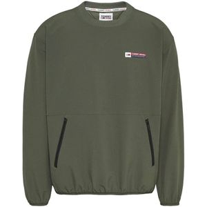 Tommy Jeans, Sweatshirts & Hoodies, Heren, Groen, L, Polyester, Sweatshirts